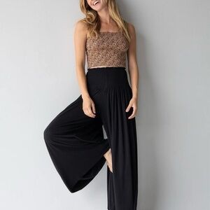 Natural Life Black Wide-Leg Pants